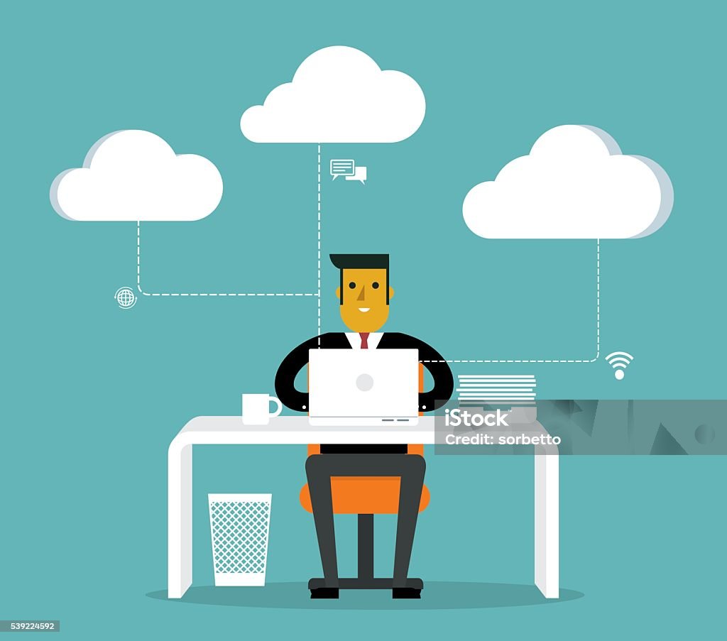 Business Work Businessman working Men stock vector