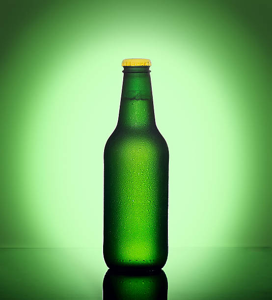 istock Bottle of cold beer with water drops 539226794