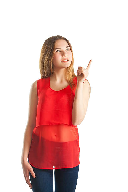 istock beautiful woman in red 539228032