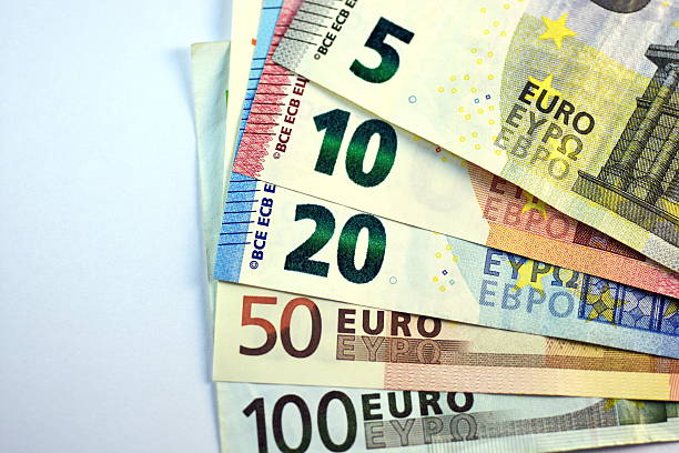 istock Different Close up EURO Bank note and currency 539228534