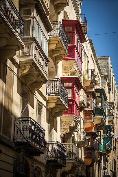 istock Traditional Oriel Windows in Valletta, Malta 539232863