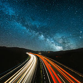 Highway at night