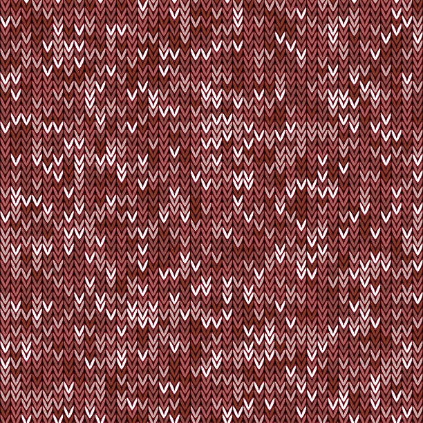 Marsala knitted seamless pattern vector art illustration