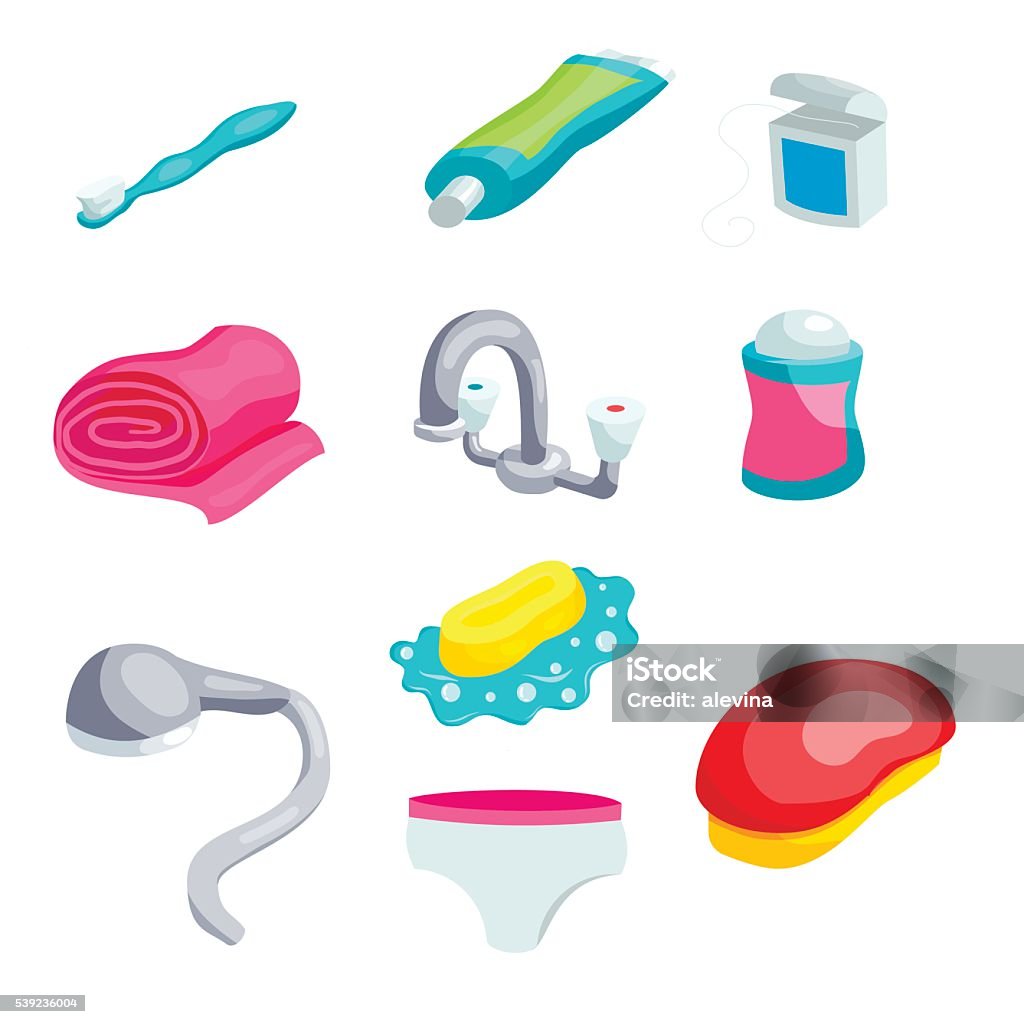 Ilustración de Artículos De Higiene Personal y más Vectores Libres de  Derechos de Grupo de objetos - Grupo de objetos, Individualidad, Baño -  iStock