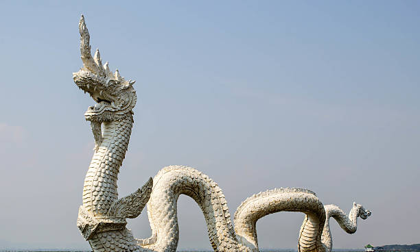 istock Thai dragon or king of Naga statue 539236282