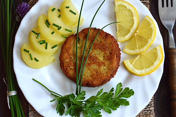 istock Homemade fishcake on the plate 539236386