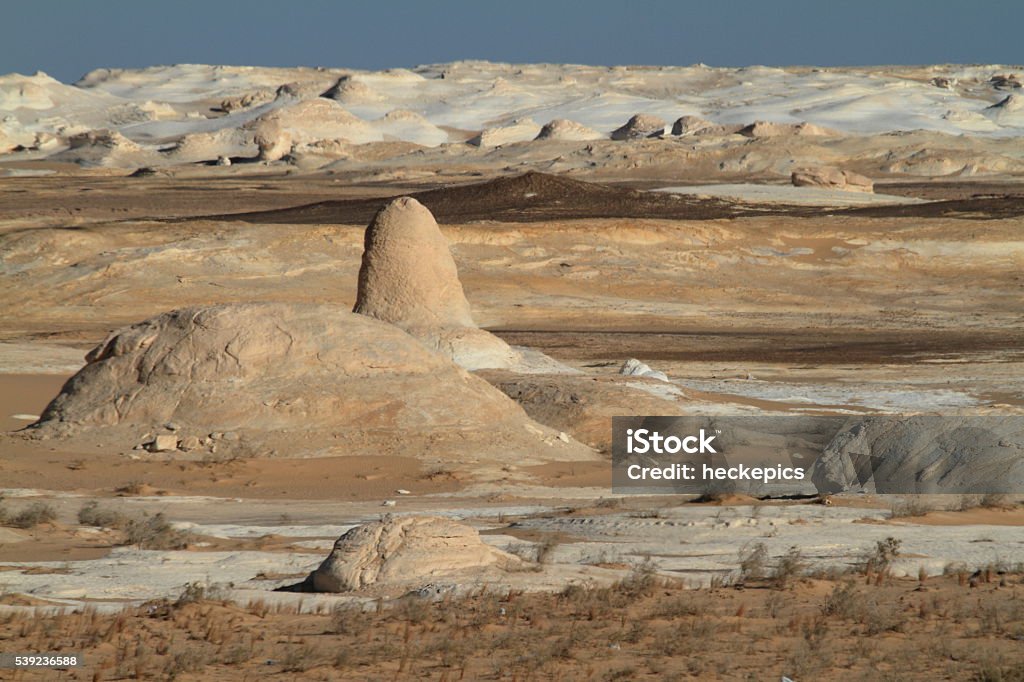 The White Desert at Farafra in the Sahara of Egypt Africa Stock Photo