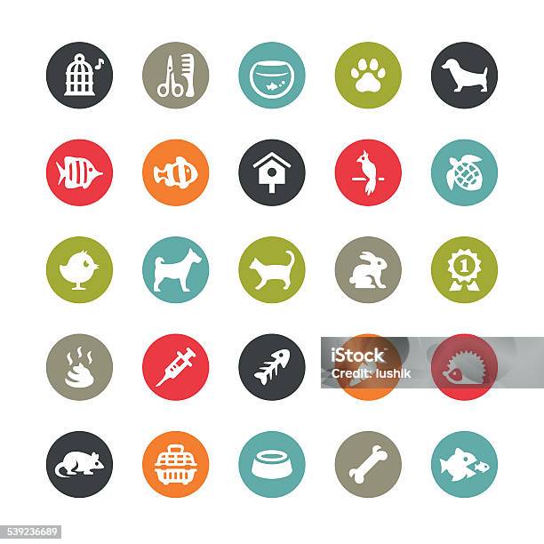 Ilustración de Se Permiten Mascotas Y Cuidados Iconosserie Ringico y más Vectores Libres de Derechos de Perro