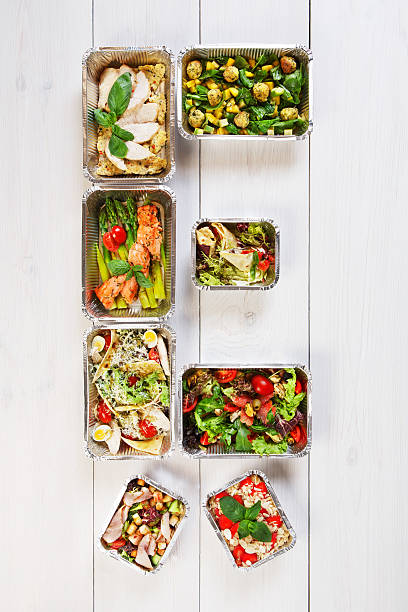 istock Healthy food take away in boxes, eating right 539238502