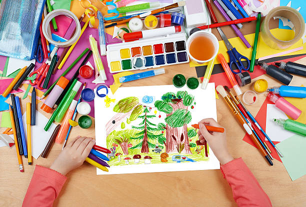 istock forest and wildlife animals child drawing, artwork workplace 539239112