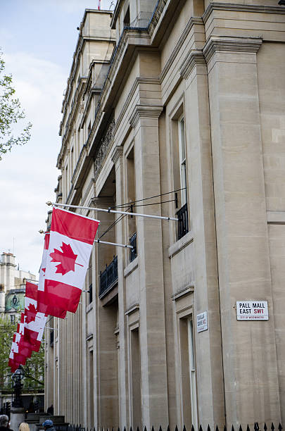 istock Side view of Canada House in London 539240176