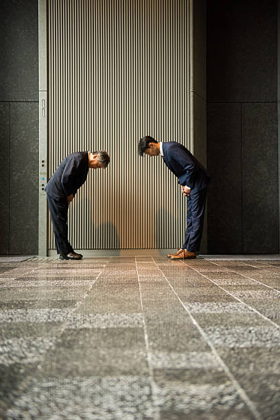 istock Traditional Japanese business greeting 539240432