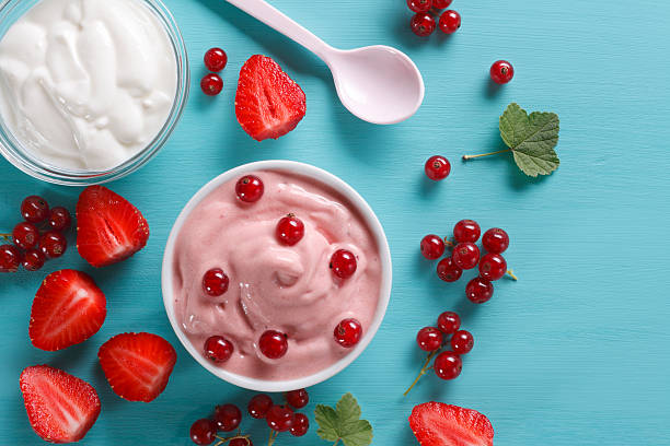 yogur helado - yogur helado fotografías e imágenes de stock