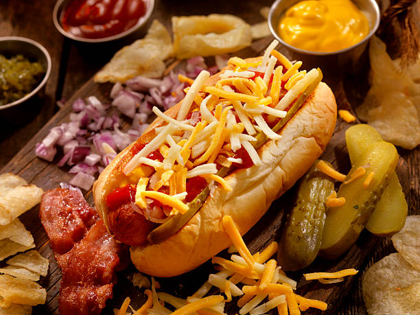 istock Hot Dog with all the fixings 539240740