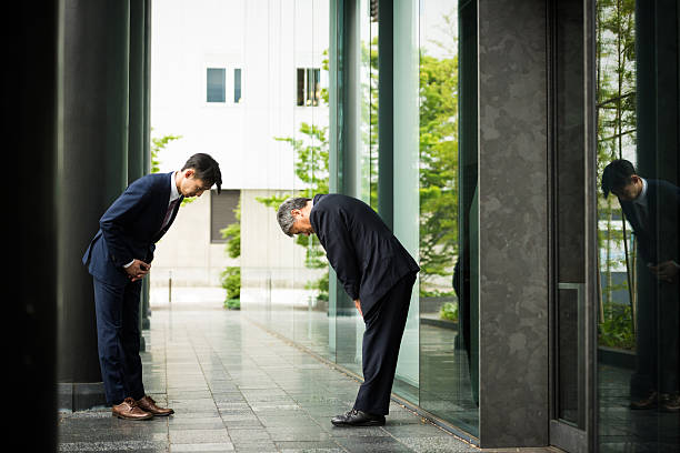 istock Traditional Japanese business greeting 539240842