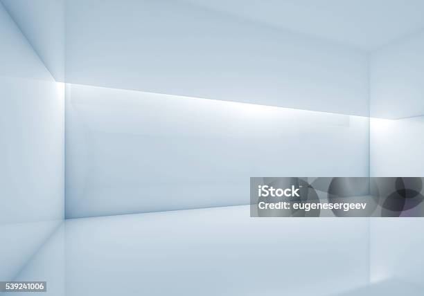 Abstrakte Moderne Innere 3d Render Stockfoto und mehr Bilder von Leer - Leer, Wohnraum, Weiß