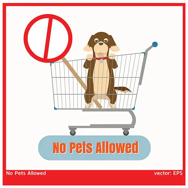 Vector illustration of No Pet Allowed