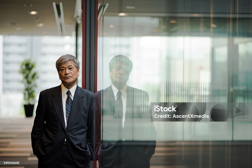 Senior Asian business executive Portrait of a Senior Asian business executive CEO Stock Photo