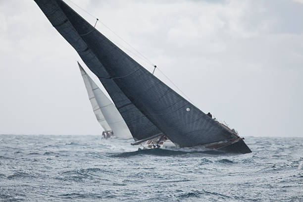 navegación a vela - sailboat race fotografías e imágenes de stock