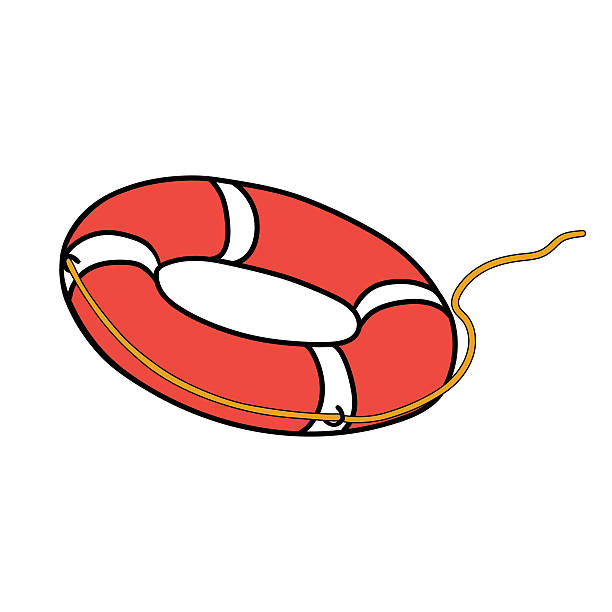 ilustraciones, imágenes clip art, dibujos animados e iconos de stock de lifebuoy - inflatable equipment assistance backgrounds