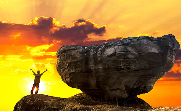 istock Man on top of mountain 539246067