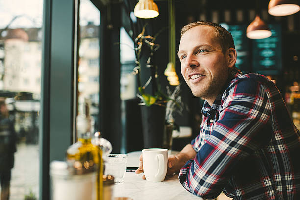 istock Man in cafe coffee shop 539246079