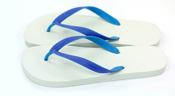 istock Pair of flip flops Isolated on White background 539246082
