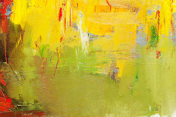 istock Abstract painted green yellow and red art backgrounds. 539246505