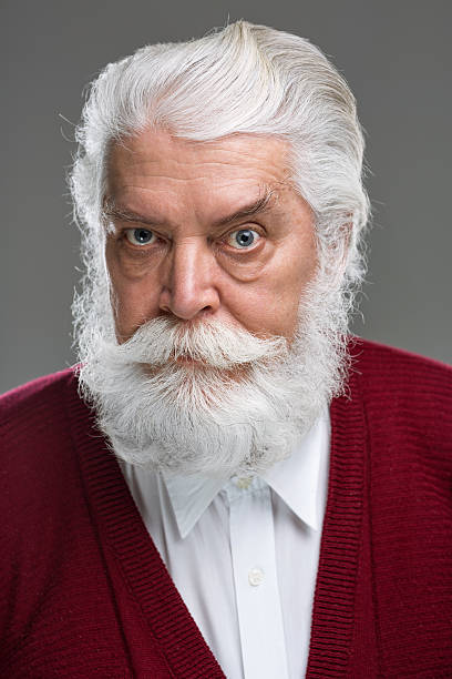 istock Portrait of senior man with white beard and mustache 539257471