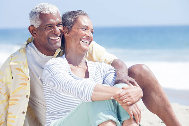 istock African American Seniors Relaxing on Beach 539257477