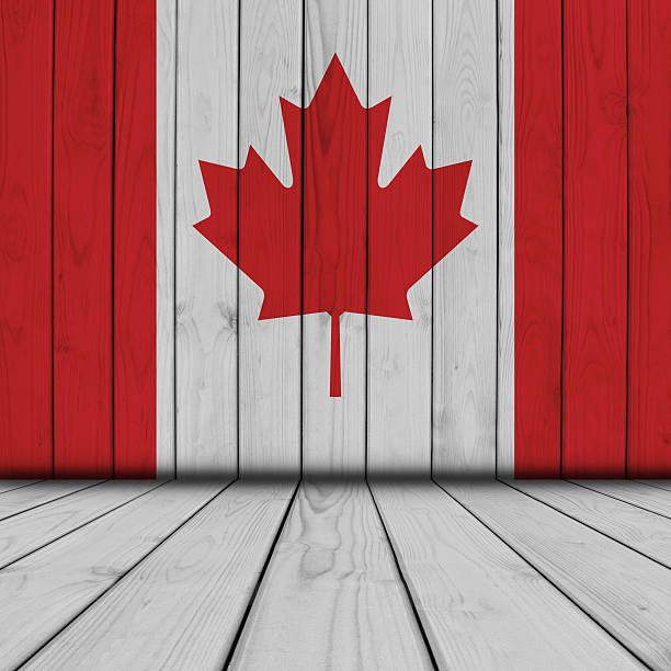 Canada background Canada style background - empty wooden table for display montages patriotic quilt stock pictures, royalty-free photos & images