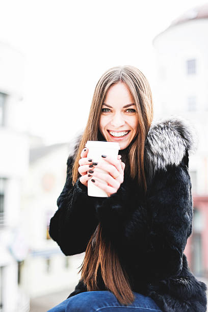 Beautiful young woman stock photo