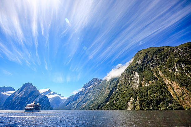 New Zealand - Milford Sound A small trip in Milford Sound, located in New Zealand, South Island. milford sound photos stock pictures, royalty-free photos & images