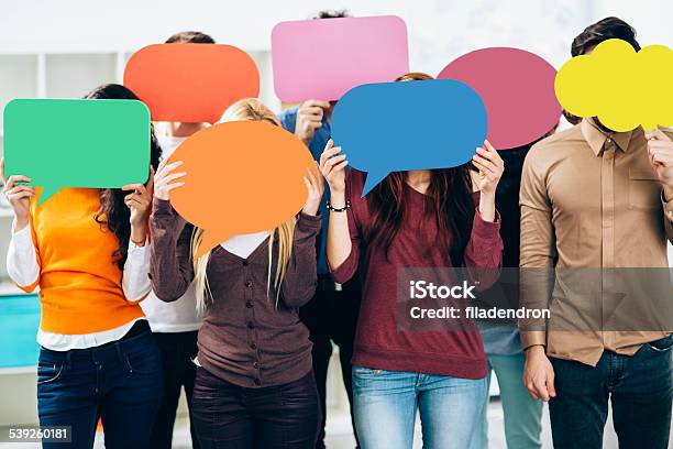 Social Network Stock Photo - Download Image Now - Talking, Discussion, Speech Bubble
