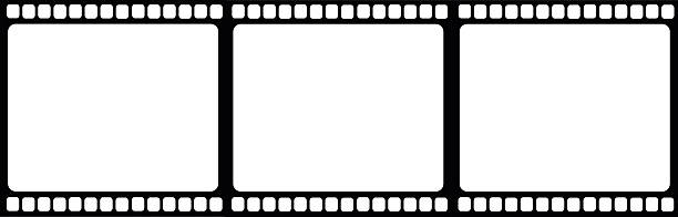 stockillustraties, clipart, cartoons en iconen met film reel illustration isolated vector illustration - negatief beeldtype