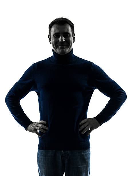 istock man smiling friendly  silhouette portrait 539270787