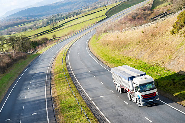 istock Articulated Goods Vehicle on Rural Road 539280089
