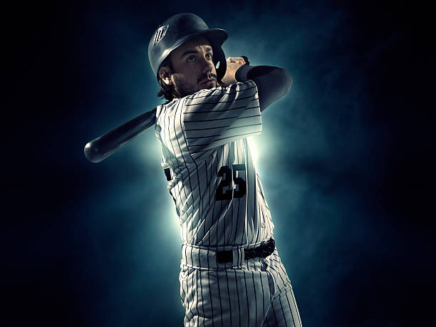 jogador de beisebol - batting baseball player baseballs baseball - fotografias e filmes do acervo