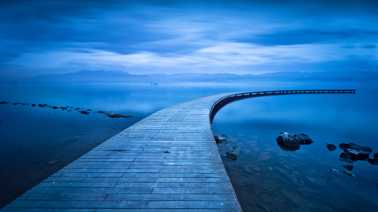 Curved Jetty - Long Exposure