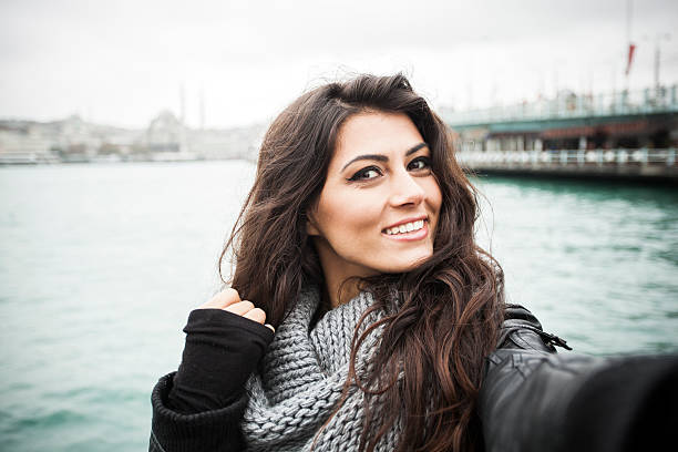 Young Woman Taking Selfies