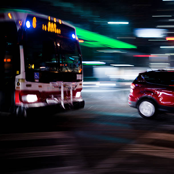 istock Public transportation in the night 539291941