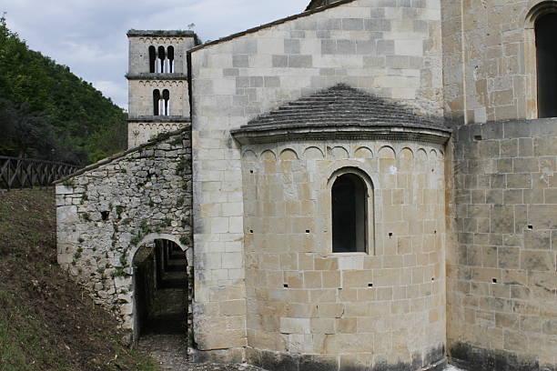 istock Side apse of the abbey 539292651
