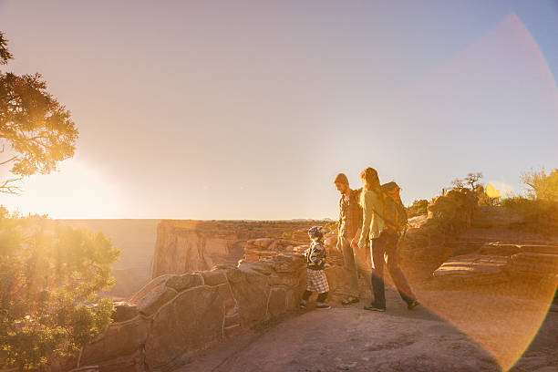 istock Young Caucasian Family Hiking 539292841
