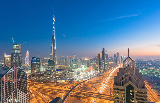 istock Dubai skyline down town district cityscape 539306289