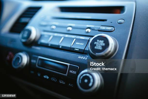 Modern Car Interior Radio And Air Conditioner Stock Photo - Download Image Now - 2015, Air Conditioner, Air Duct