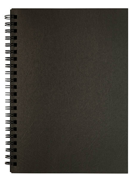 черный personel блокнот с обтравка - spiral notebook diary spiral note pad стоковые фото и изображения