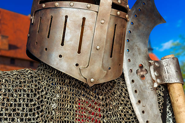 istock Armor and weapons of the medieval knight 539323953