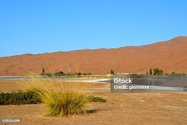 Salt Lake In Badain Jaran Desert Inner Mongolia Stock Photo - Download Image Now - 2015, Arid Climate, Asia