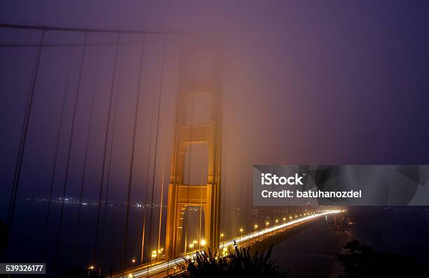 Misty Golden Gate Stock Photo - Download Image Now - 2015, Architecture, Backgrounds