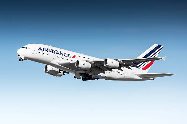 Air France Airbus A380 stock photo